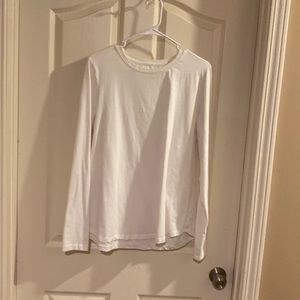 New Directions long sleeve tee. Cream Xarge. 95% cotton 5% spandex